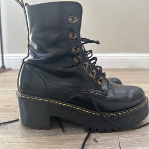 Leona 7 Hook Boots, Black, Size 7